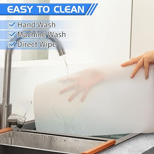 Miniatura 6 de Warome Alfombrilla de silicona, protector de mesa de 36" x 23.6" para manualidades, tapete para pintar, arcilla, proyectos, artes y manualidades,