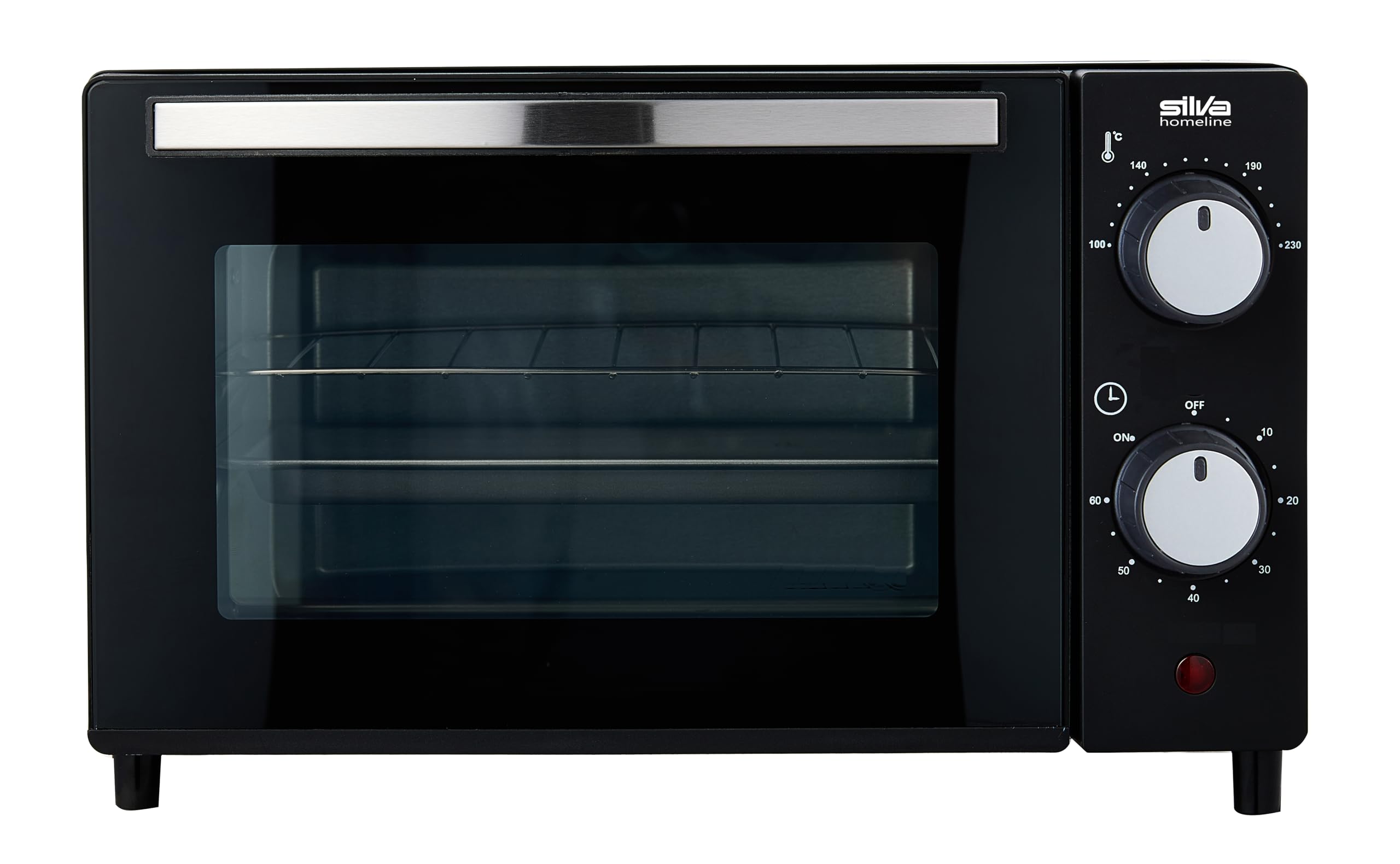 Silva Schneider MB 1000 Minibackofen – 10 L, Schwarz, 650 W