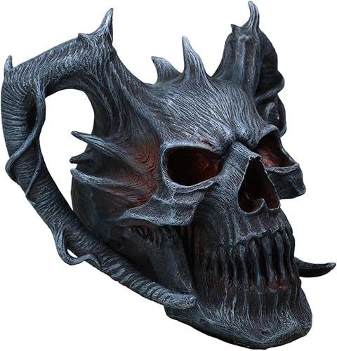 Vista 4 de Ebros Gift Death Embers Spawn of Hell Spiked Horns Maléfica Demon Skull Figurine Fantasy Calabozos y Pit Lords Arte Coleccionable