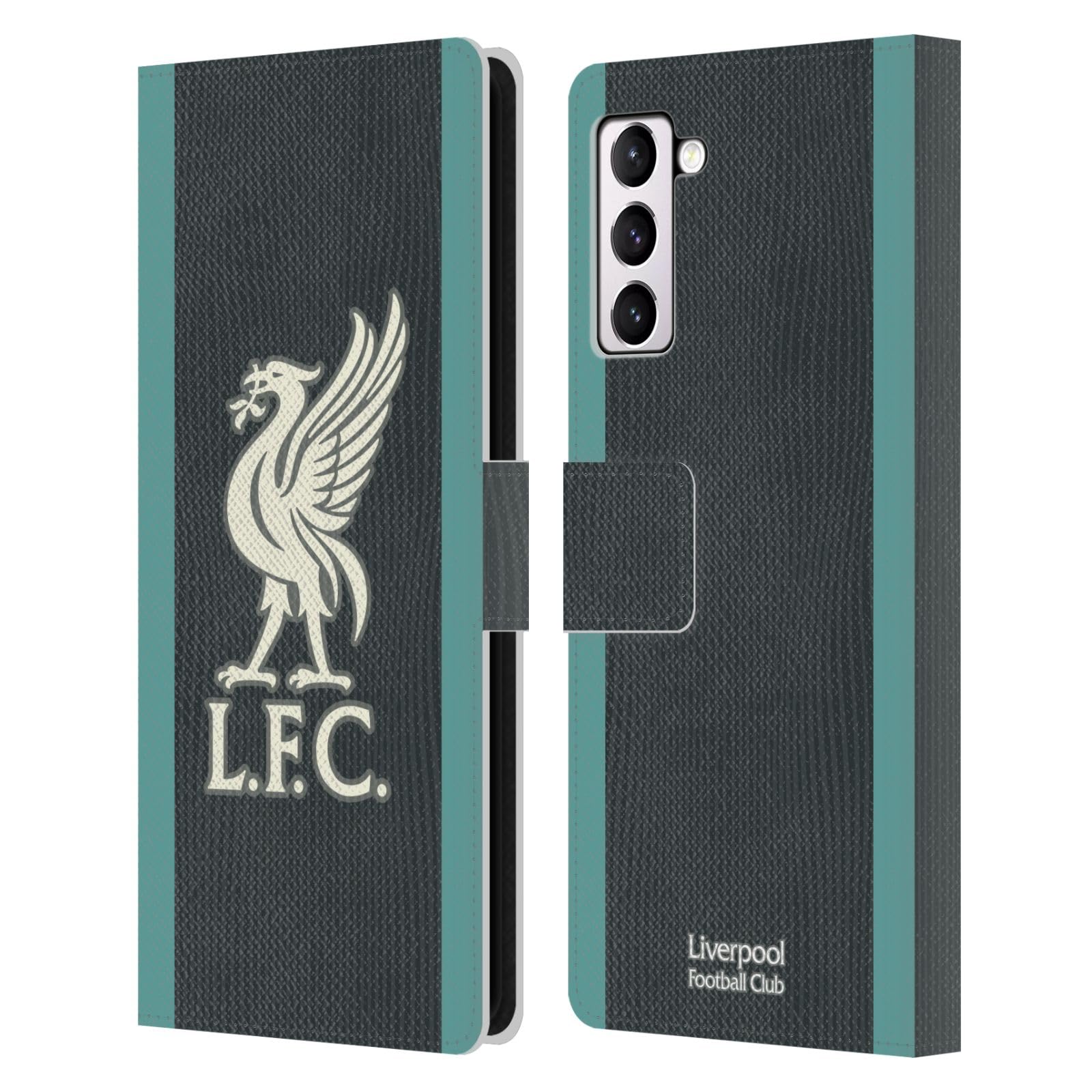 Head Case Designs Officially Licensed Liverpool Football Club Away Kit 2024/25 Leather Wallet Case Compatible With Samsung Galaxy S21+ 5G — image 1