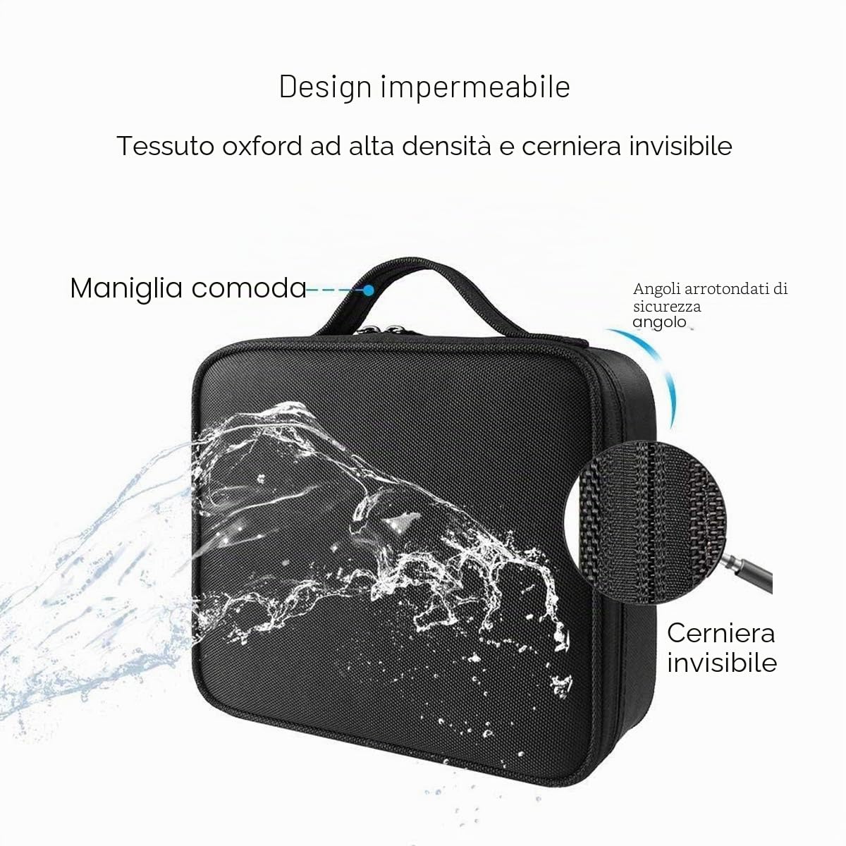 NICOLE & DORIS Borsa per trucco portatile per donna porta trucchi Borsa per trucco beauty case Professhional trousse porta trucchi