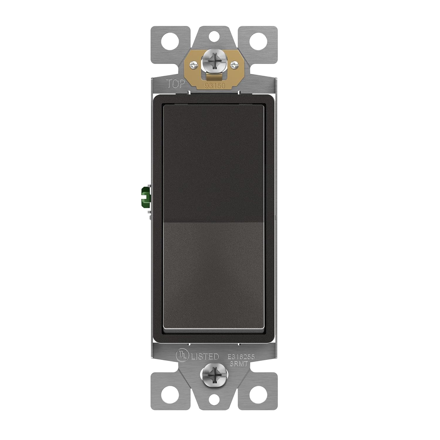 ENERLITES 4-Way Decorator Light Switch, Four Way Rocker Switch, Gloss Finish, Ground Wire Lead Attached, Residential/Commercial Grade, 15A 120V/277V, UL Listed, 94150-W-5PCS, White, 5 Pack