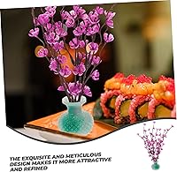 Vista 5 de Mobestech Sashimi Plato de decoración de sushi Plato de sushi Plato de flor Decoración de flores de seda Decoración de plato de sushi Decoración