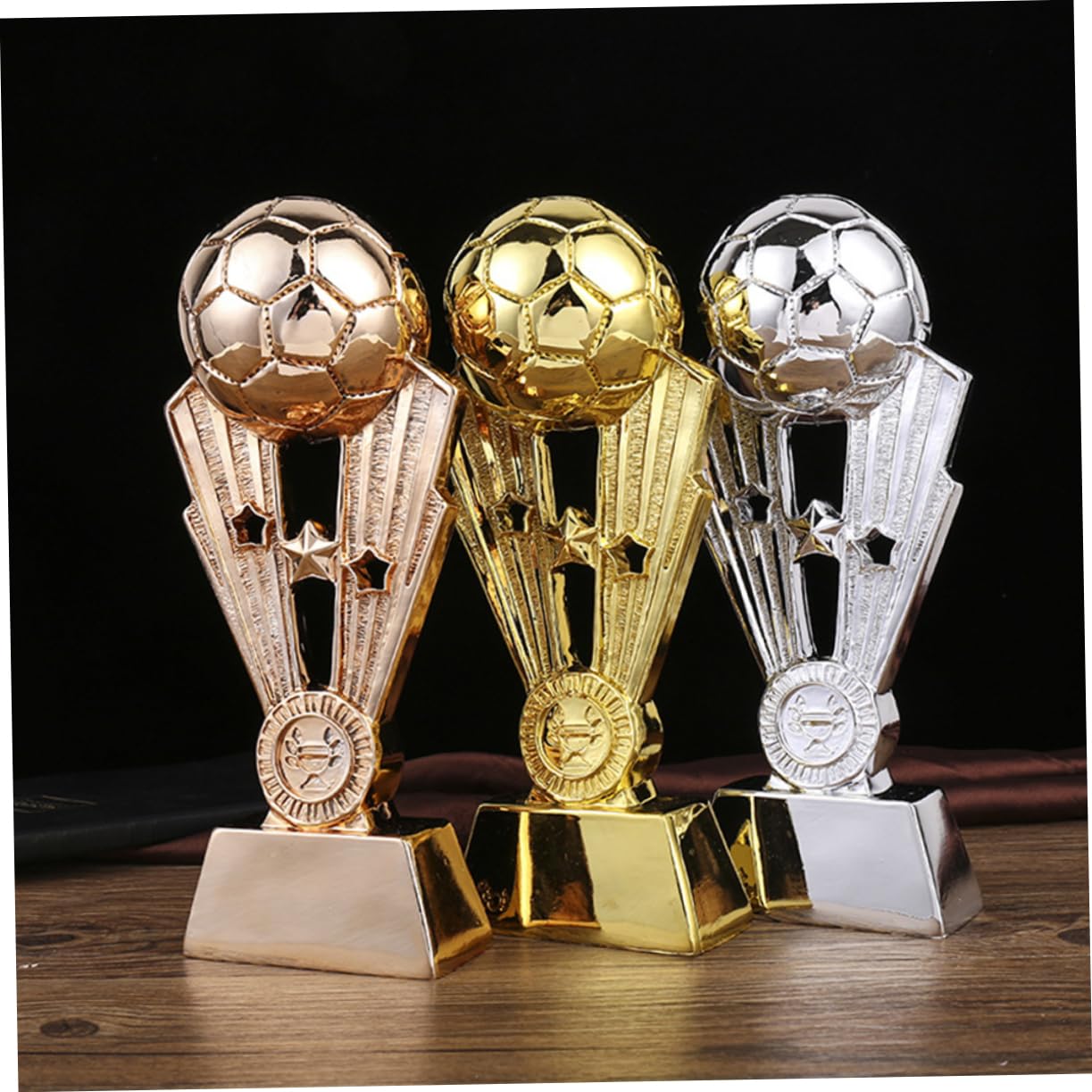 GALPADA Coppa Calcio Campione in Resina Placcata Oro per Squadre | Festa Scuola Decor, Premi per Giochi Calcio, Uso Duraturo e Finitura Lucida