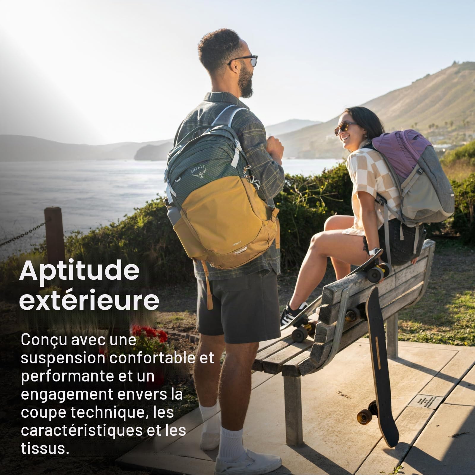 Osprey Nebula Sac à dos lifestyle unisexe, 32L, Atlas Blue Heather