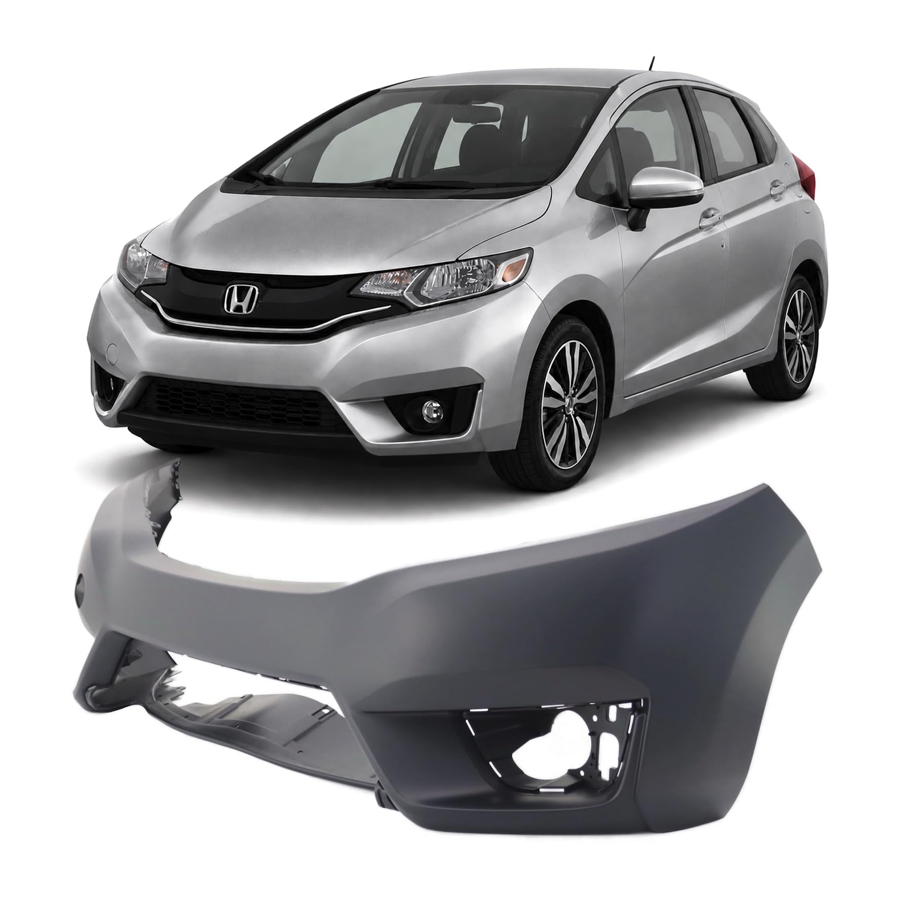 FitParts Compatible with Honda Fit 2015–2017 Front Bumper Cover