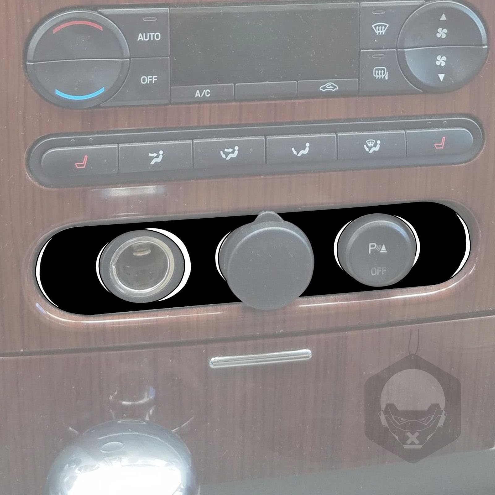 Amazon.com: UOADA Car Center Console Cigarette Lighter Panel Piano Black  Sticker Cover Trim Compatible with Ford F150 2004 2005 2006 2007 2008  Interior Accessories Style B (Sticker) : Automotive