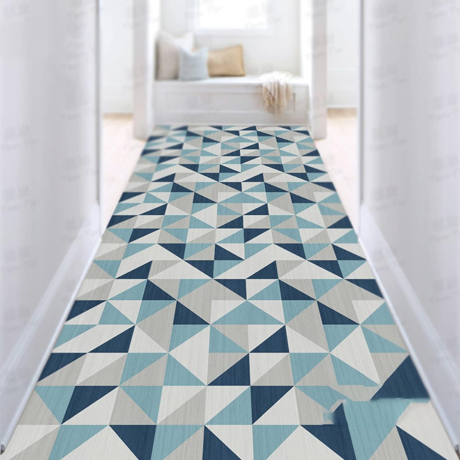 廊下敷き カーペット 吸着マット 洗える ずれない キッチンマット 階段カーペットマット 床保護 キズ防止 滑り止めマット チェアマット タイルマットカーペット ドアマット 台所マット 床暖房対応 フロアマット 0cm 騒音対策 マーケティング 90 デザイン