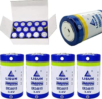 (2-Pack) ER34615 3.6v 19000mah Size D Lithium Battery for Multipurpose PLC Programmer, ER34615 Battery