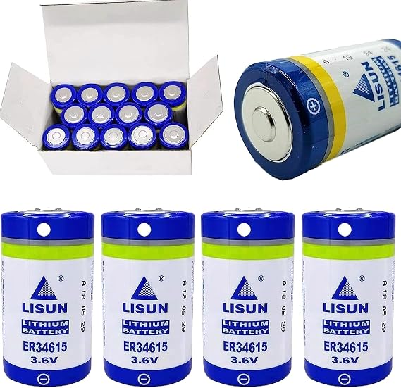 (2-Pack) ER34615 3.6v 19000mah Size D Lithium Battery for Multipurpose PLC Programmer, ER34615 Battery