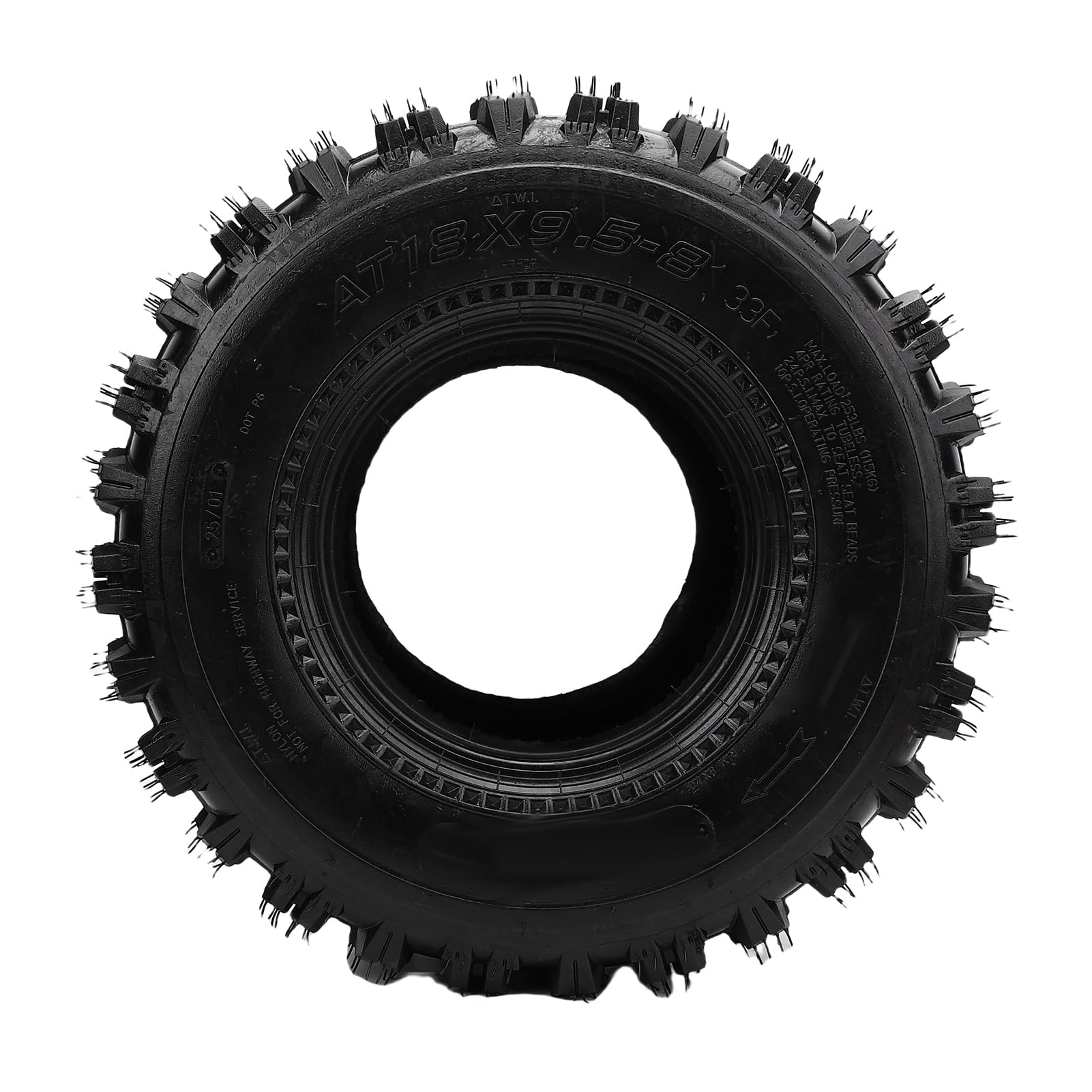 ATV UTV Reifen 18x9.5-8 All Terrain Vakuumreifen Schlauchlos Rutschfest Platzfest für Quad Cart Rasenmäher