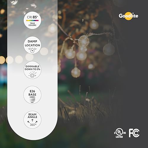 Miniatura 6 de Goodlite Bombilla LED G-83446 de 5000 K, 7 W, A19, 850 lúmenes, equivalente a 60 W, base E26, color blanco superregulable