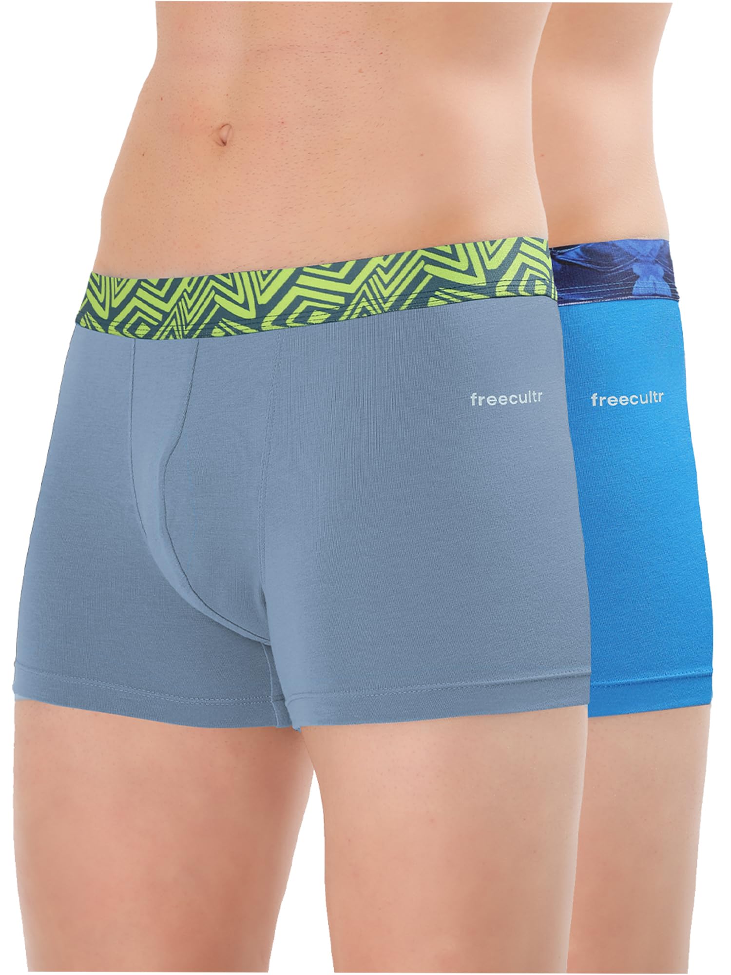 freecultr Men's Ultra Soft Cotton Trunks with Abstract Waistband – Anti-Bacterial, Moisture-Wicking, All-Day Comfort, Durable Breathable Underwear-picture-45
