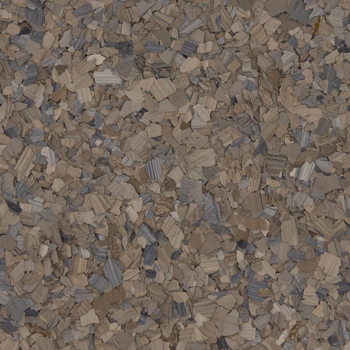 40 lb Box Decorative Chip Stone Flakes for Epoxy Floor Coating Protection/Enhancement for All Surfaces - for Garages, Basements, & More (Basalt)