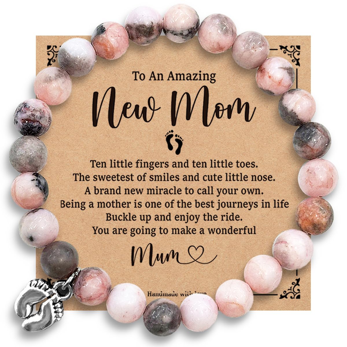 GejoyseFunny Beaded Stretch Bracelets Gifts for Her Women Sister Friend