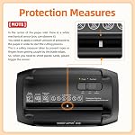 12-Sheet Déchiqueteuse de papier pour la maison, déchiqueteuses croisées, P-4 Ultra Sécurité, 4.5 Gal Bin, Shred tranquillement pour Shred pour carte de crédit, courrier, agrafes, <58 dB(OL12)
