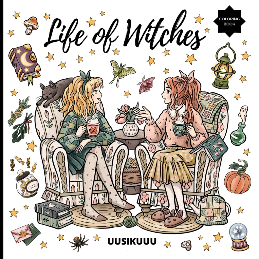 Life of Witches: Witches Coloring Book Collection - 3 Books in 1 Compilation