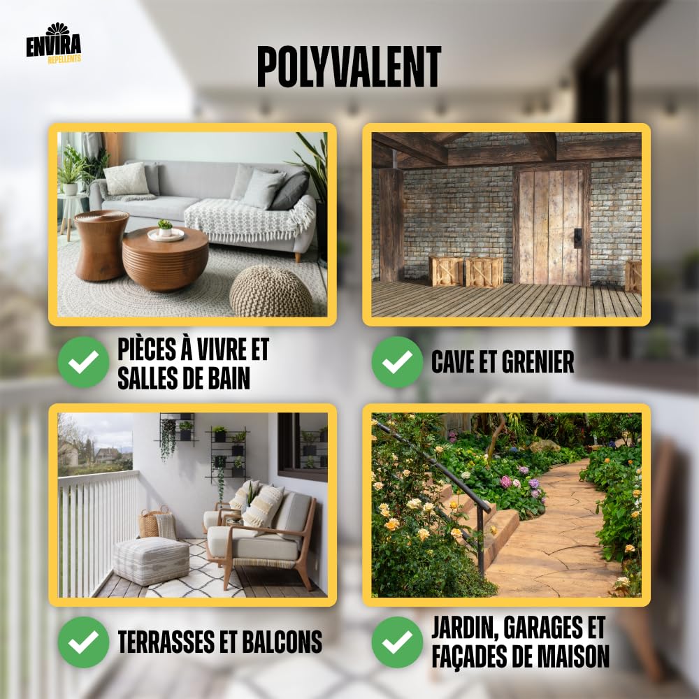 Envira Spray Anti-Fourmis - Anti-Fourmis à Action Longue Durée - Sans Odeur & A Base d'Eau - 2 Litres