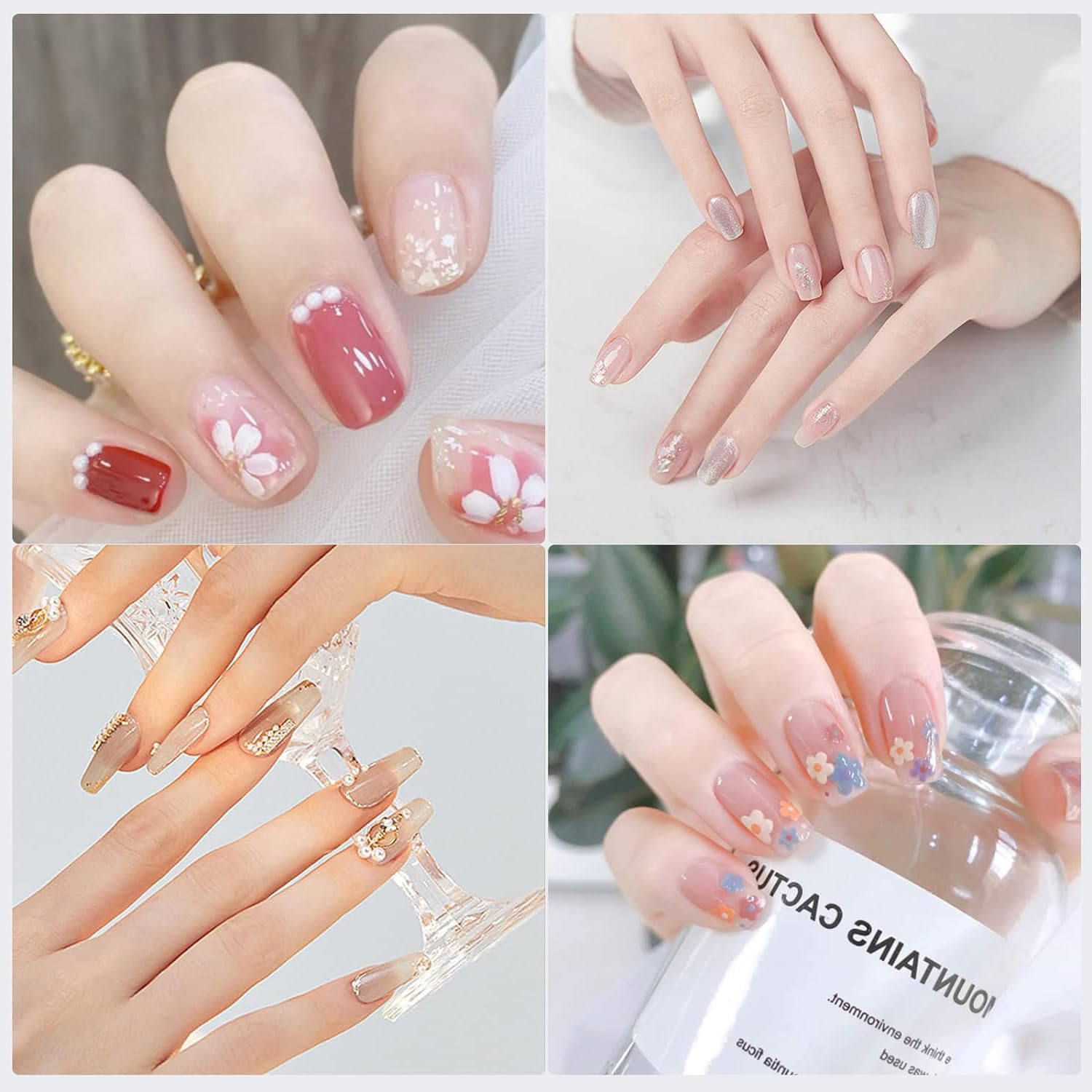 15pcs Pinceles Para Uñas, Pincel Acrílico de Gel Para Diseño de Arte de Uñas DIY