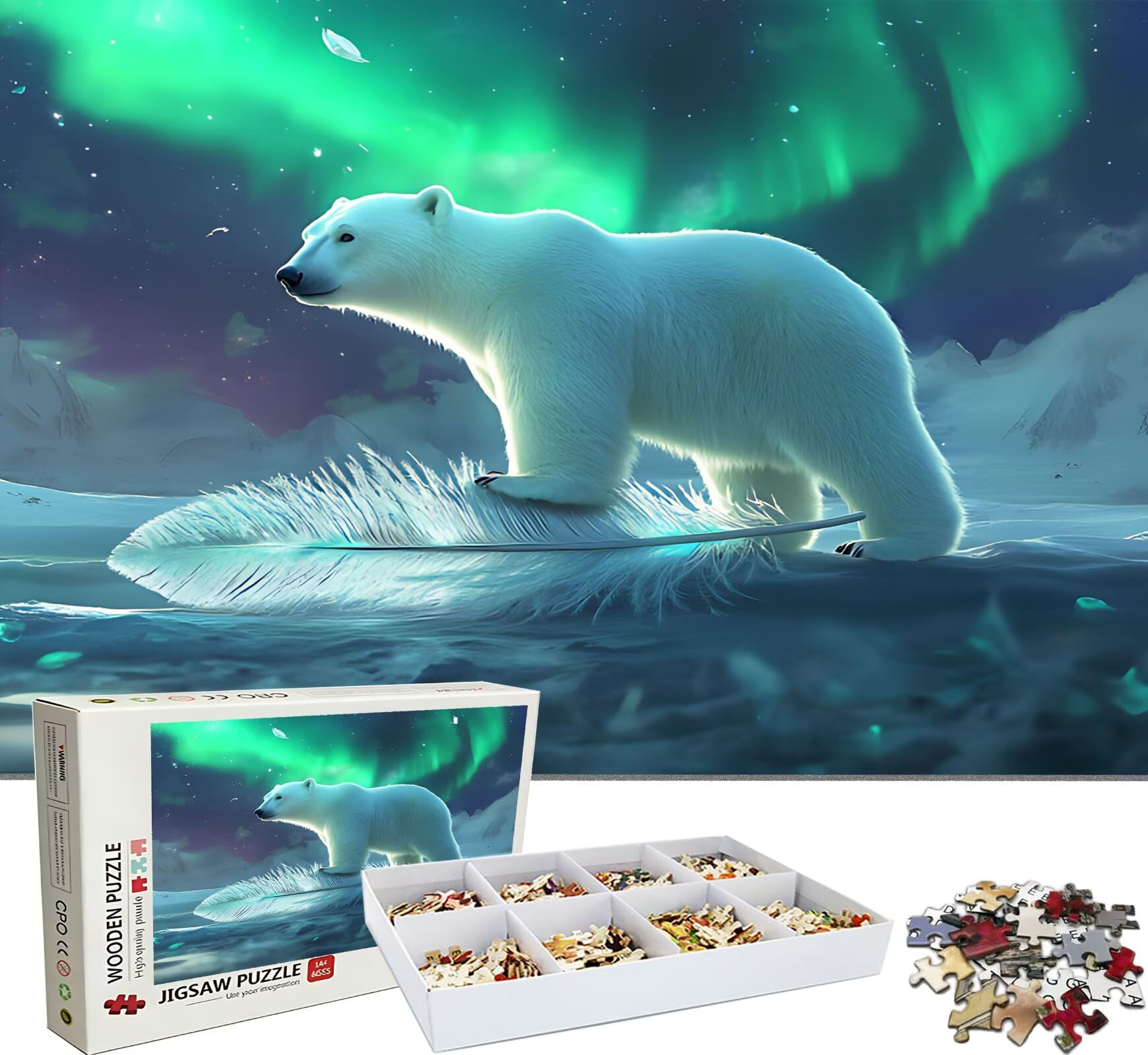 Puzzle 6000 elementów, drewniane puzzle dla dorosłych – Impossible Puzzle 179,5 x 105,5 cm niffy game and think sport dla kobiet i mężczyzn, gra rodzinna, dekoracja domu, prezent dla kobiet, Aurora