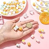 Ornazy 60Pcs Opaque Resin Beer Mug Cup Cabochons Imitation Food Drink Hanging Ornament for DIY Jewellery Embellishment Craft Home Decor - 4
