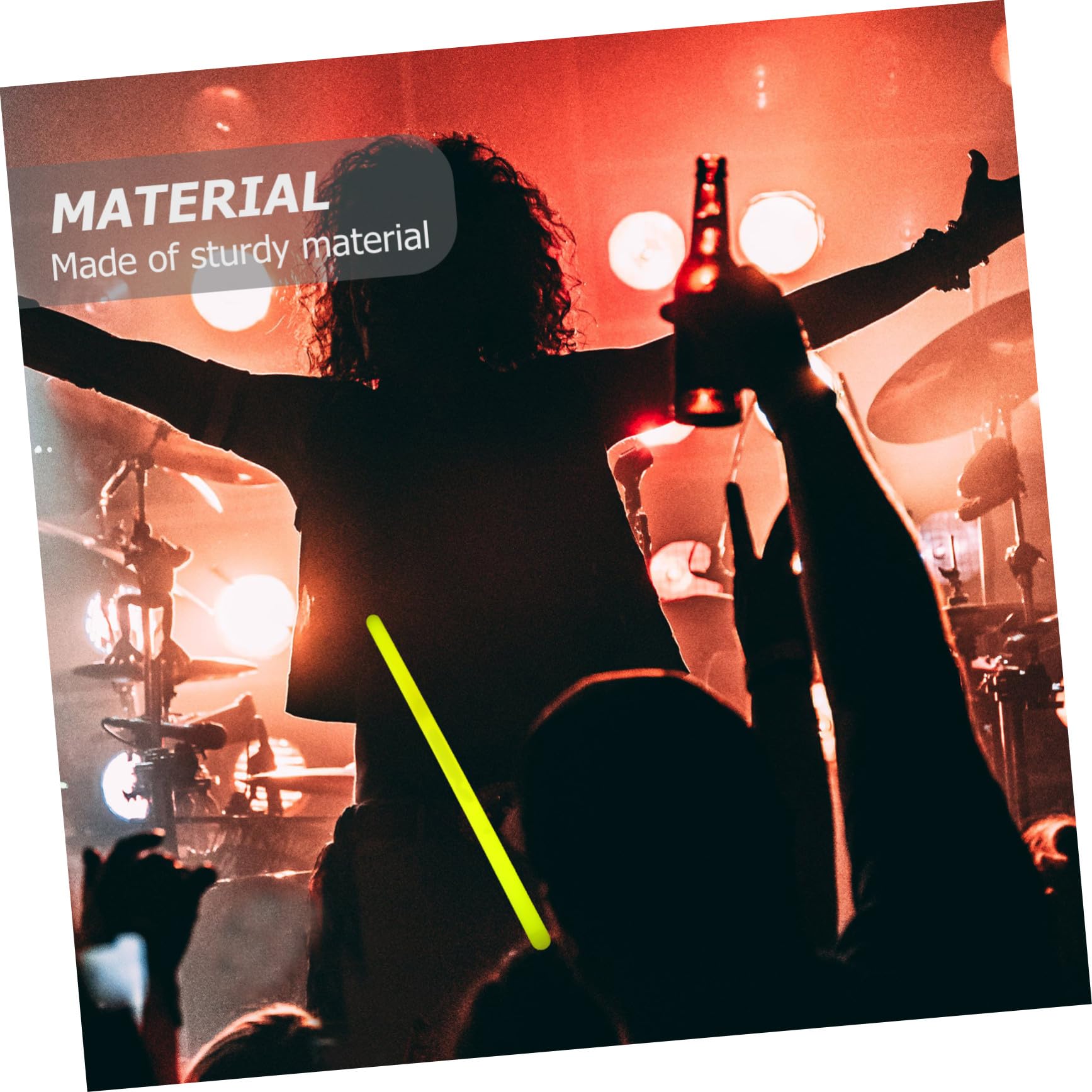 Barras Luminosas de Fiesta 15x340mm, 10 Unidades, Plástico