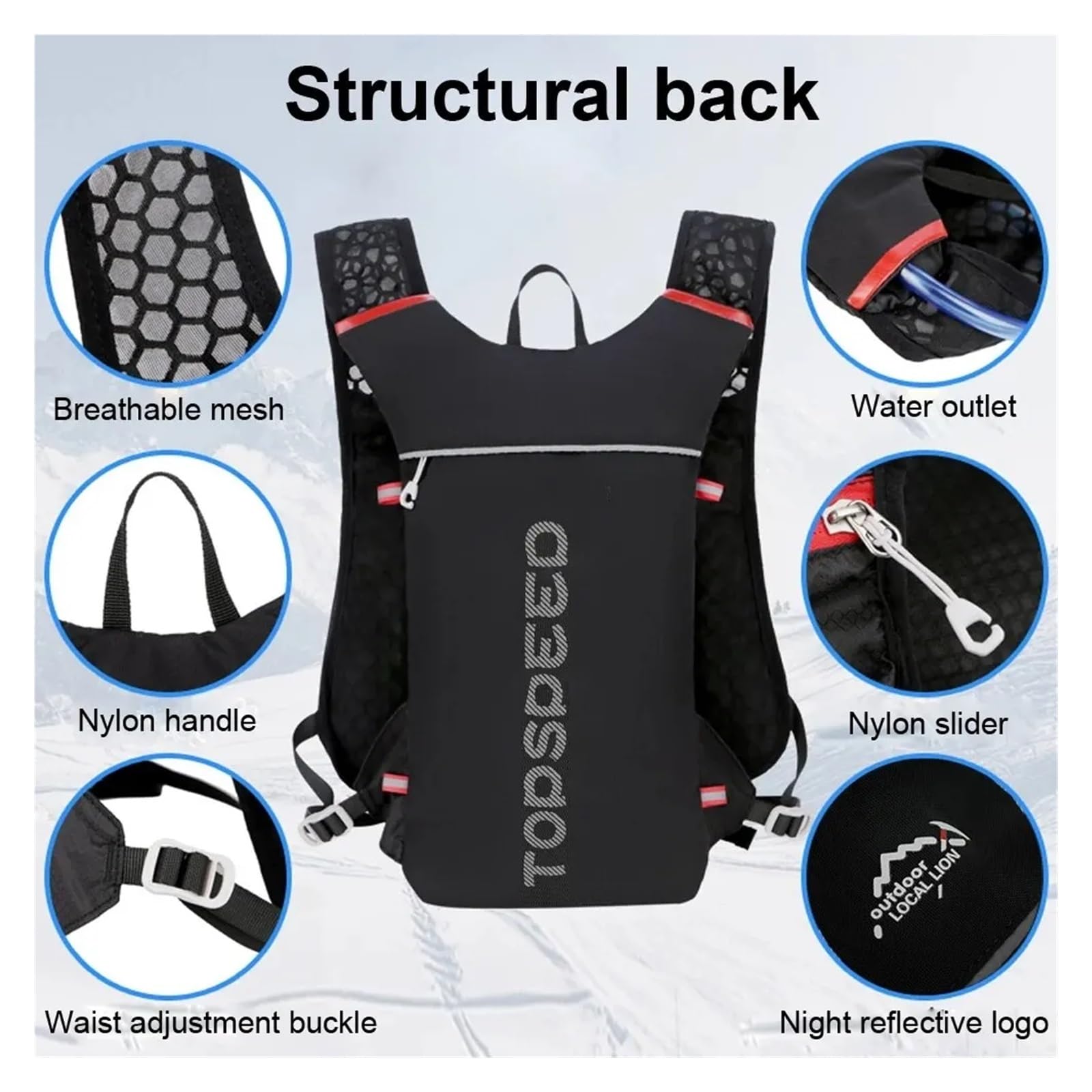 Gilet d'hydratation pour la course à pied – Sac à dos ultra léger pour trail, marathon et cyclisme – Sac à eau essentiel pour l'hydratation pendant l'exercice