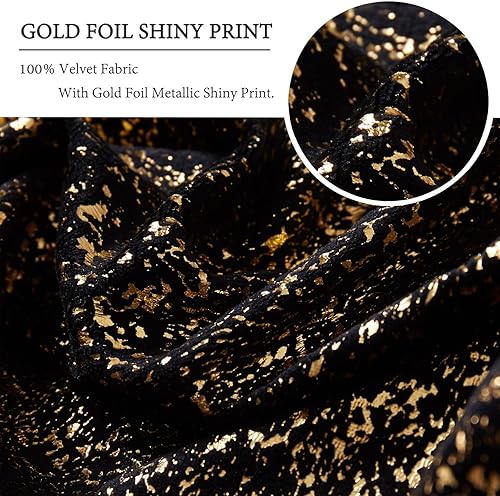 Miniatura 3 de Juego de 2 almohadas negras y doradas, almohadas negras de 12 x 20 pulgadas para sala de estar, almohadas negras y doradas, decoración de terciopelo