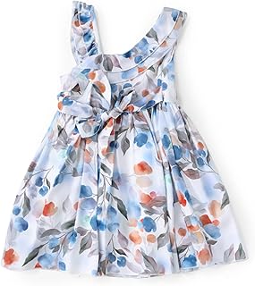 فستان منقوش بدون أكمام للبنات من سيكا