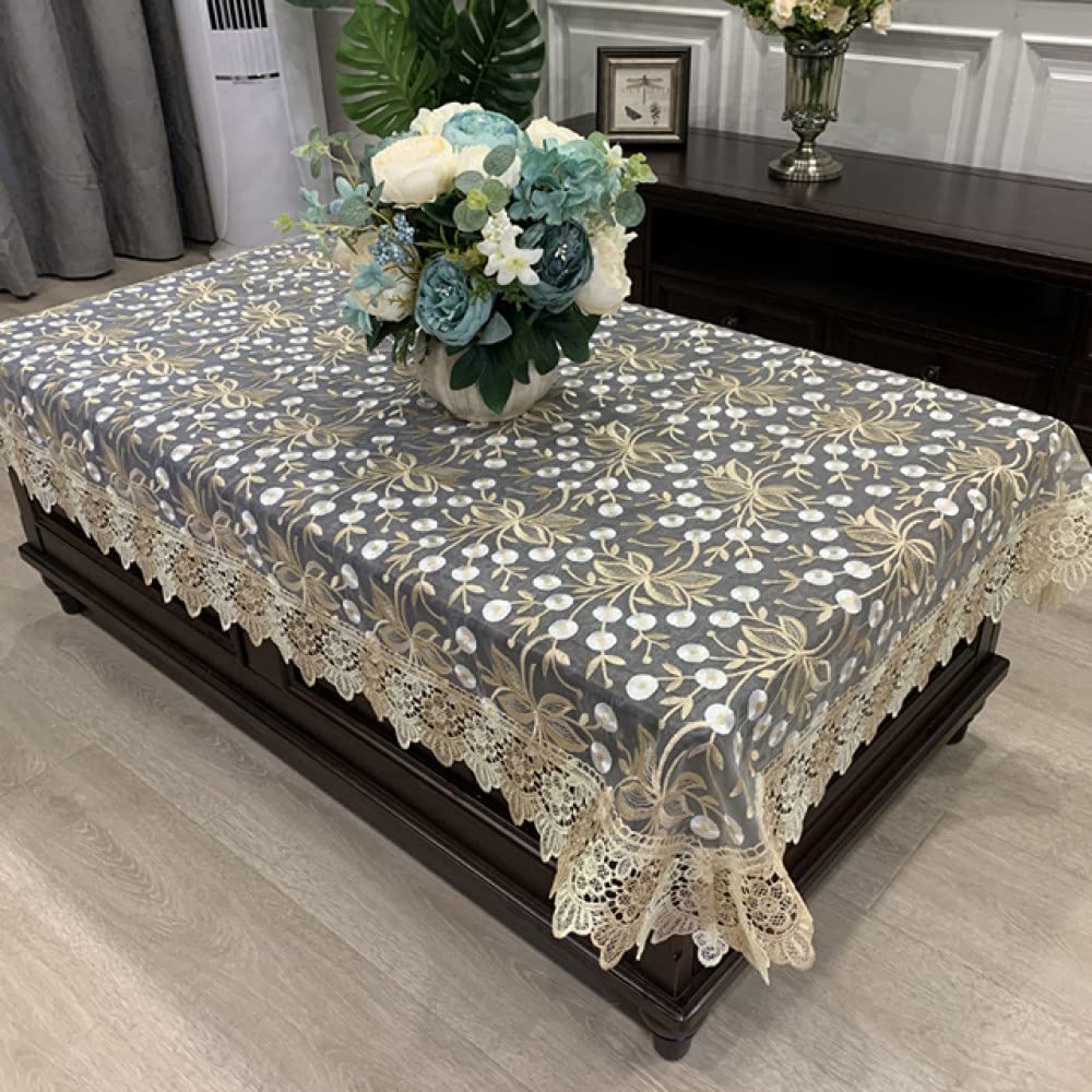 Nappe à manger broderie fleur évider pour repas de fête