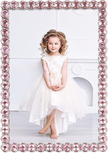 Vista 85 de Marco doble brillante de metal plateado 4x4, brillo transparente Brillo claro