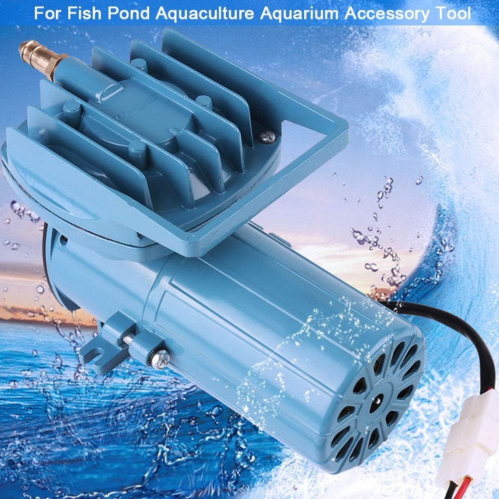 DC 12V Aquarium Air Pump,18W-120W Quiet Commercial Aerator with 6 Outlets, 30L-140L/min Adjustable Airflow with for Fish Tank, Pond, Hydroponics, Aquaculture & Fish Fountain, Model MPQ902-907