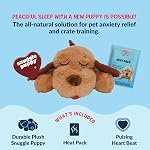 Snuggle Puppy Original Heartbeat Puppy Toy with Real-Feel Pulse & Heat Pack, Plush Dog Comfort Toy for Crate Training, First Nights & New Puppy Transition - Biscuit