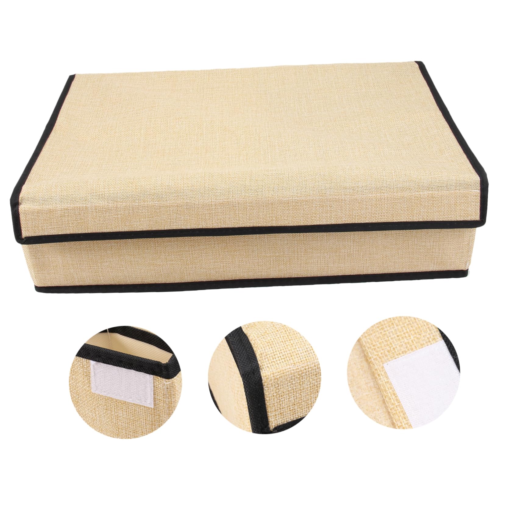 Hohopeti Organizer Per Cassetto Con Copertura Scatola Multiuso Per Biancheria Calzini e Reggiseni Lavabile e Facile Da Pulire Scomparti Per Armadi e Comò