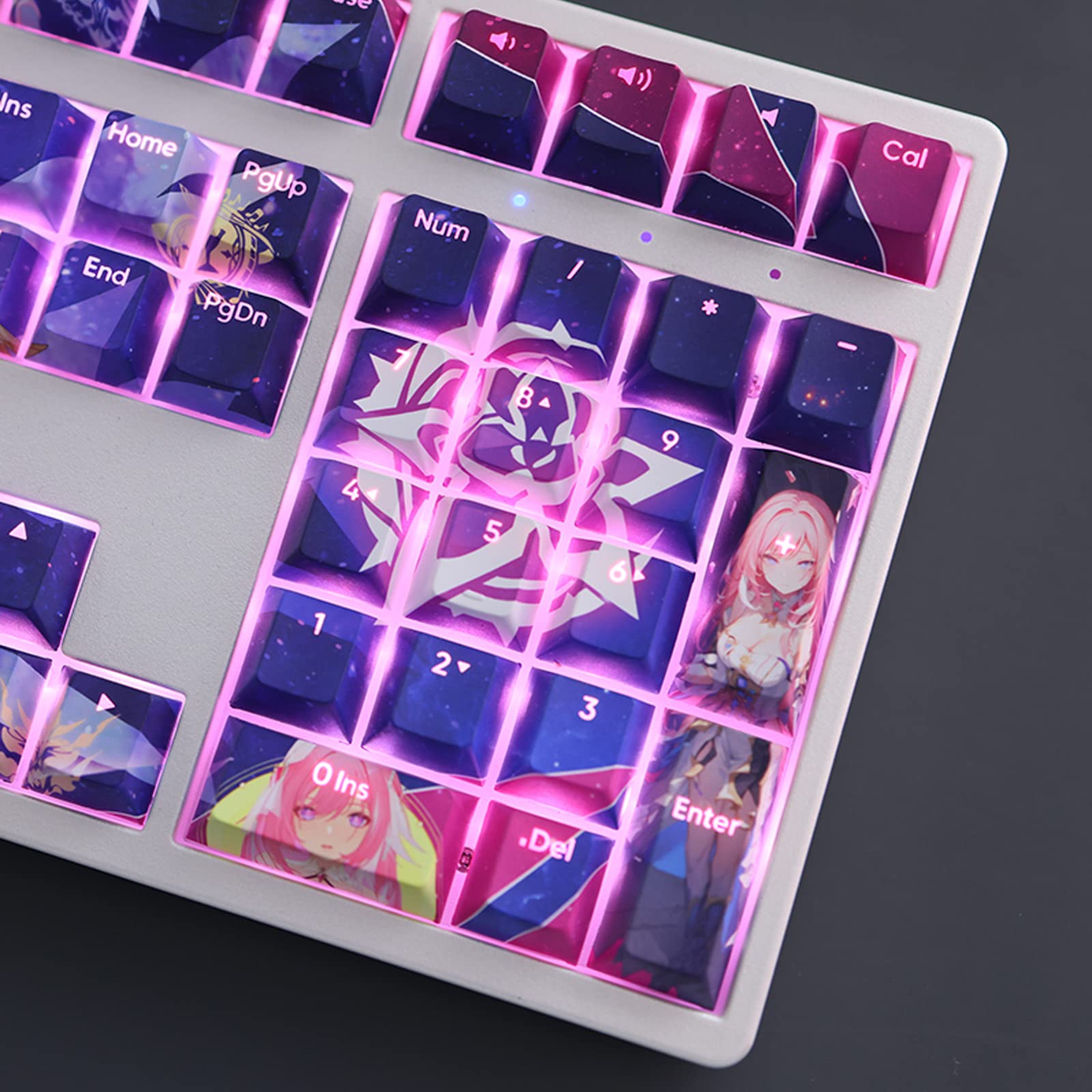 Amazon.co.jp: 崩壊3rd エリシア キーキャップ PBT 昇華型 キー