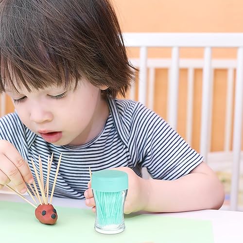 Miniatura 7 de 200 palillos de dientes de doble cabeza de plástico suave para el cuidado bucal interdental, palillos de hilo dental, palillos de hilo dental, hilo