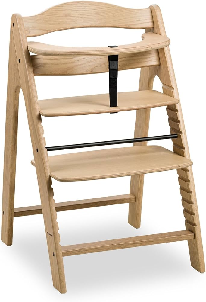 hauck Arketa Children's High Chair, Wooden Baby Chair, Children's