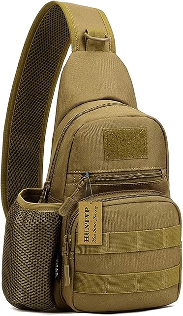 Huntvp Tactical Military Chest Bag Crossbody Shoulder Sling Pack Backpack