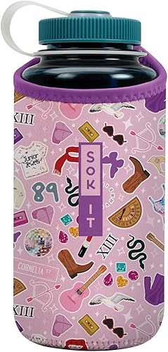 Miniatura 6 de Sok It Botl Sok Funda de neopreno aislada para botella de agua (crepúsculo, se adapta a botellas de agua de 16 onzas)