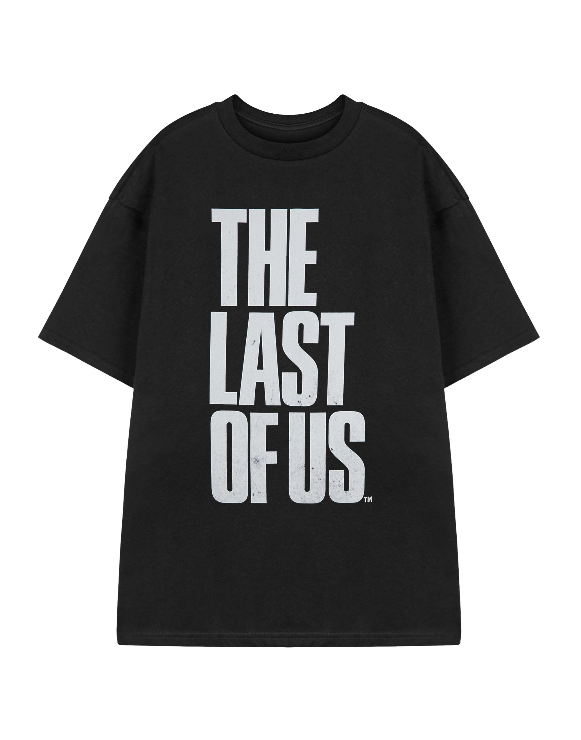 Vanilla Underground Men's Black The Last Of Us Graphic Tee | Classic Short Sleeve T-Shirt With 'The Last Of Us' Text | Casual Wear Top Inspired By Hit Tv Show - Small