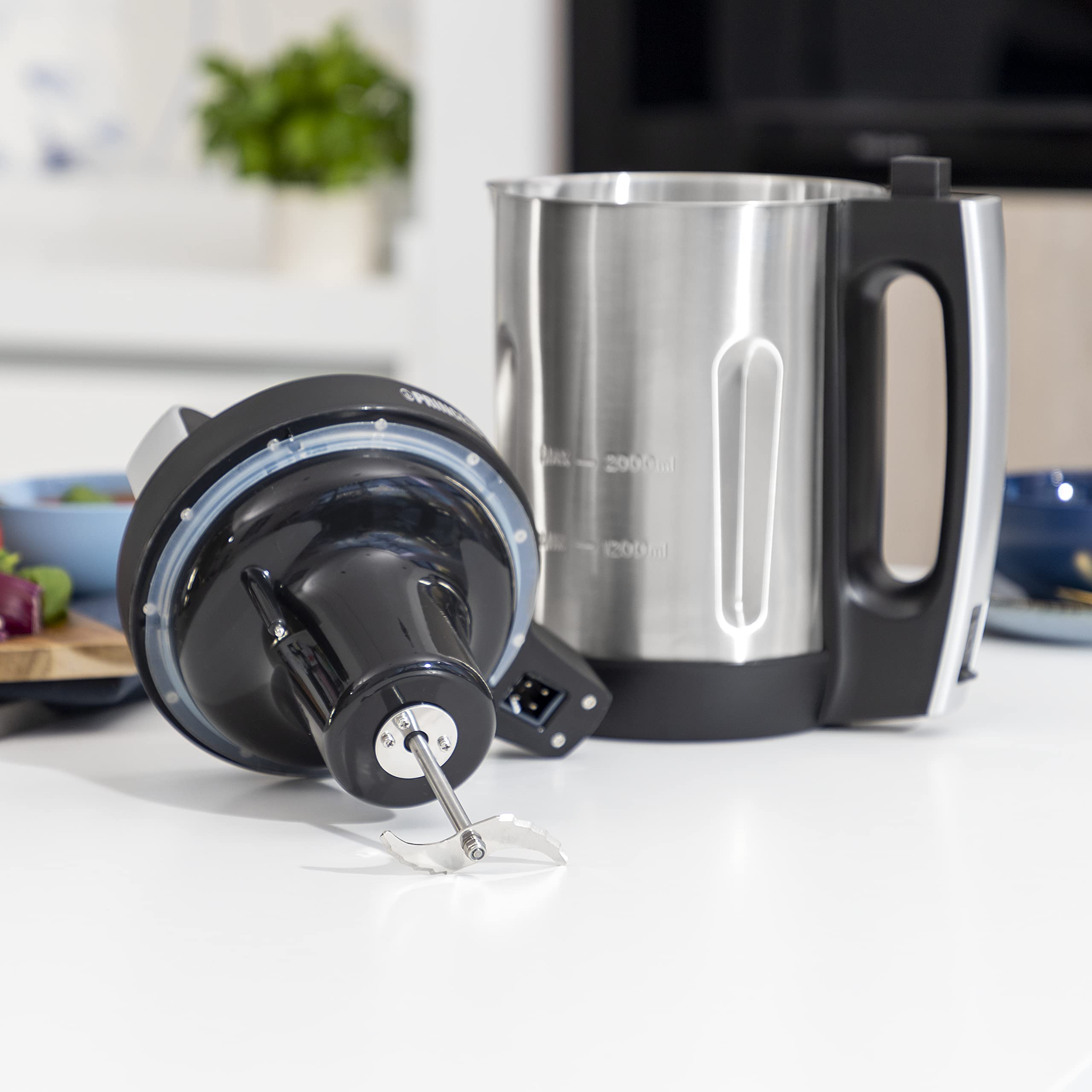 Princess 214002 Soup Maker Family XL 2L Edelstahlgehäuse 6 Programme