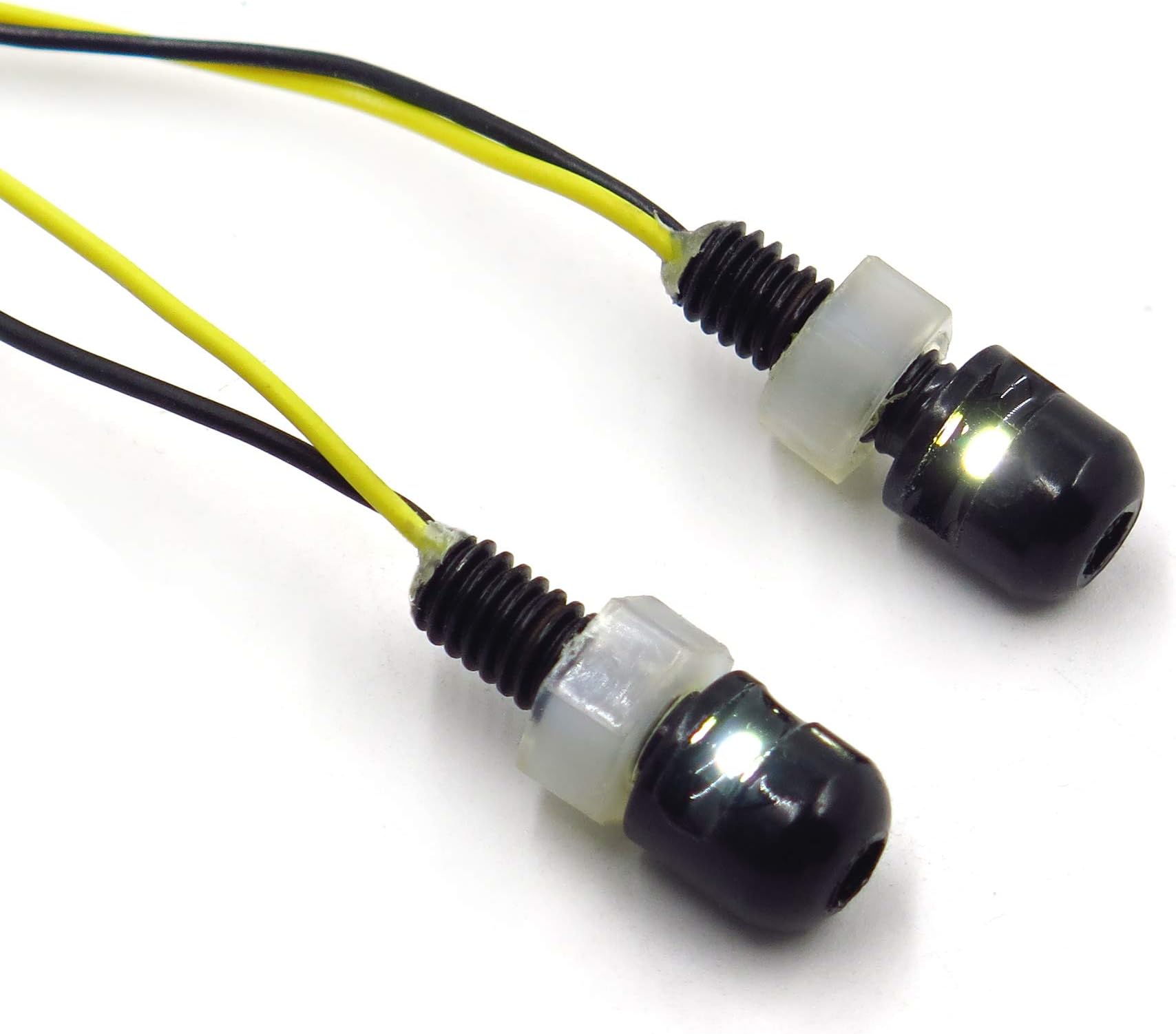 HTTMT MT250-BK Black Universal LED License Tag Plate Bolt Lights