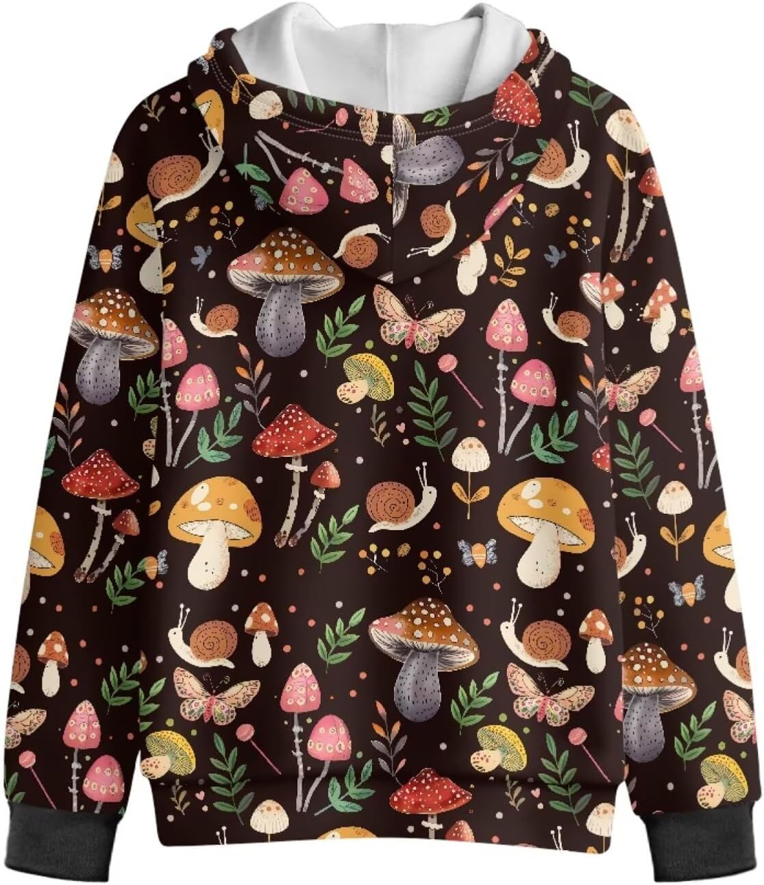 Kids Fleece Lined Jacket Girls Zip Up Hoodies & Sweatshirts with Kangaroo Pockets