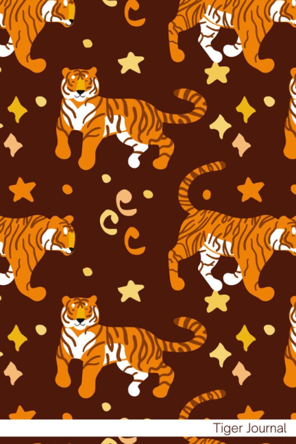 Tiger Journal: Notebook Journal For Teens and Adults | 120 Pages | Grey Lines | Glossy Cover | 6 x 9 In