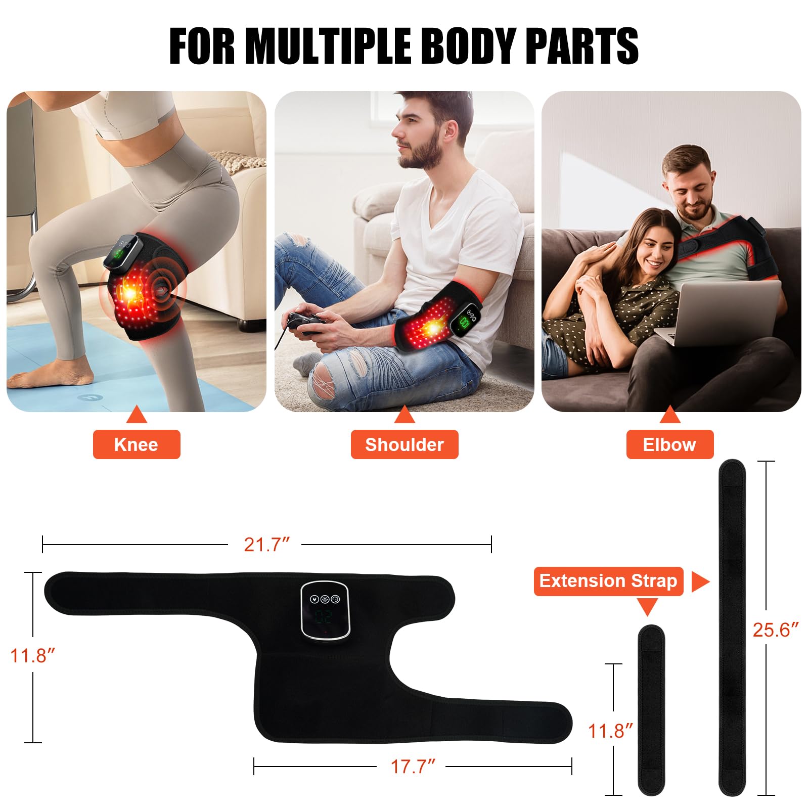 Terapia de luz roja para rodilla cerca de dispositivo de calefacción de luz roja para cuerpo/articulación/codo/hombro 660nm y 850nm