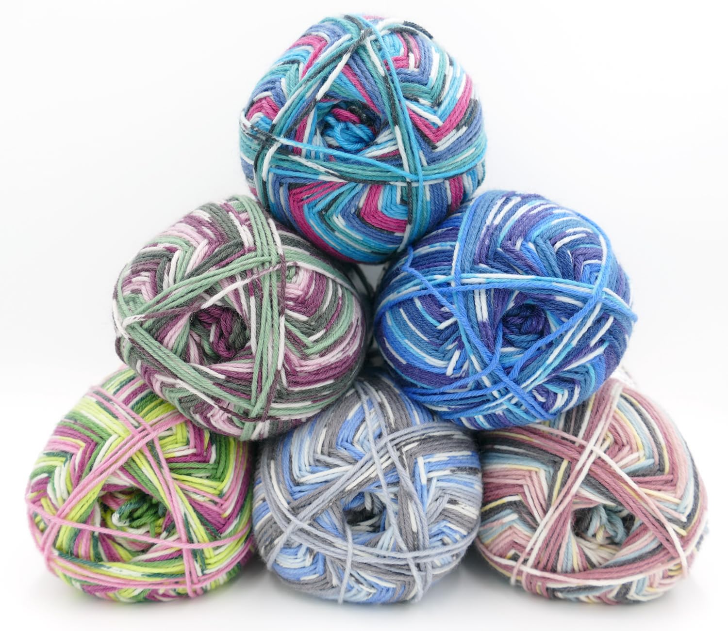 Ferner Wolle Lungauer Sockenwolle 6-fach – Merinowolle Mit Farbverlauf, 150 G, Nadeln 3-4 Mm