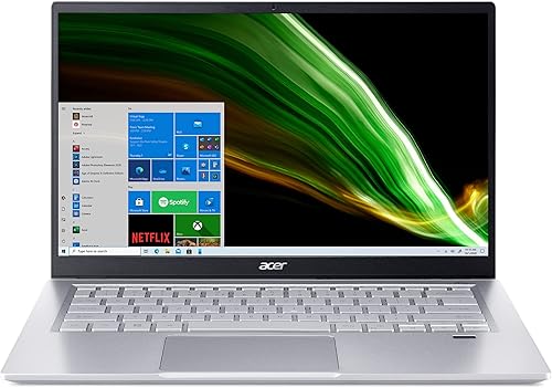 acer Swift 3 Laptop 2022-14 pulgadas FHD Intel Iris Xe Graphics - Intel Core i7-1165G7 4 núcleos - 8GB LPDDR4 256GB NVMe SSD - Teclado