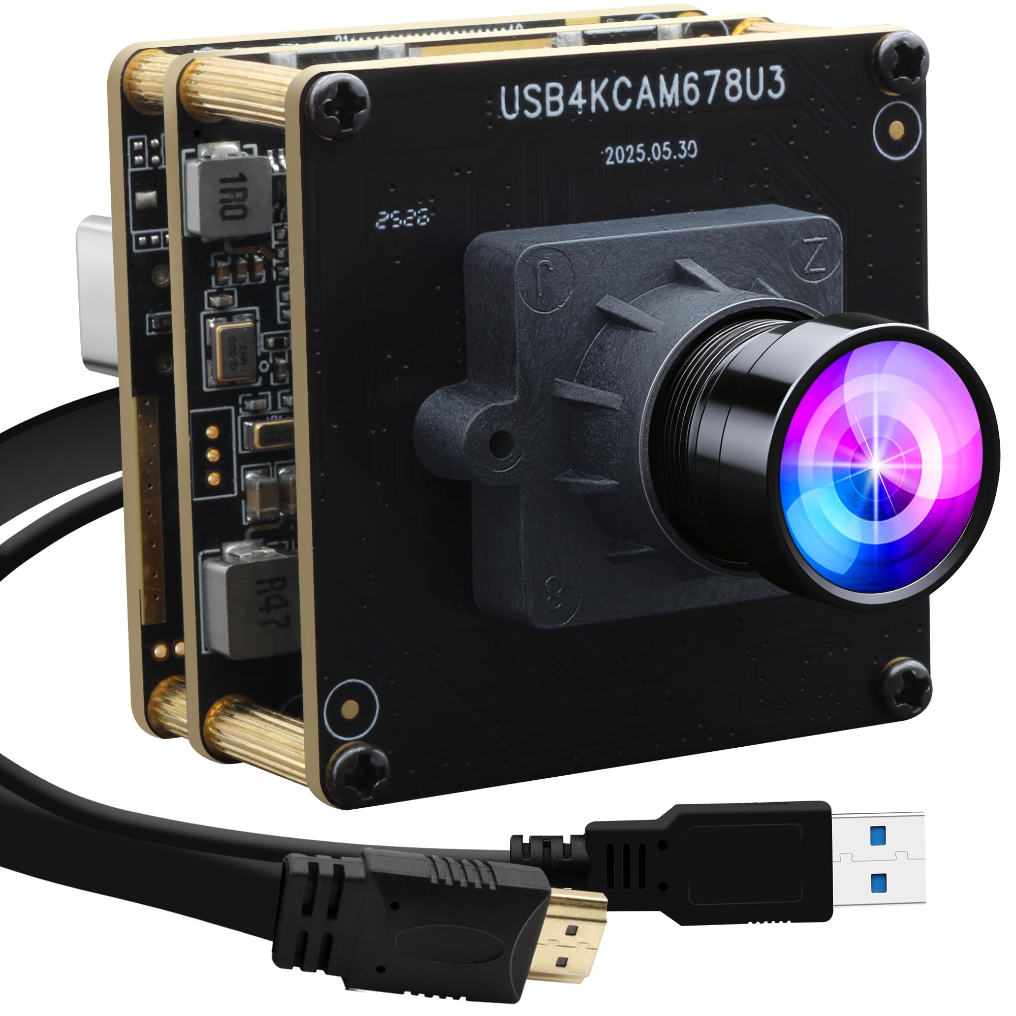 ELP 60fps 4K カメラモジュール HDMI同時出力 180°超広角 Amazon.co.jp: ELP 4K 60fps USB3.0 HDMI カメラモジュール H.264