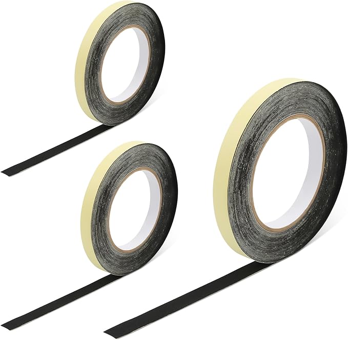3pcs Pickleball Edge Tapes, Black 3 Widths Pickleball Paddle Edge Tape Pickleball