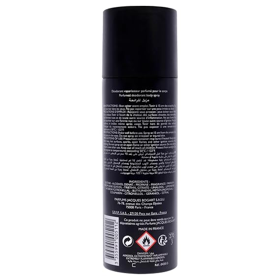 Jacques Bogart Silver Scent by Jacques Bogart for Men - 6.66 oz Body Spray